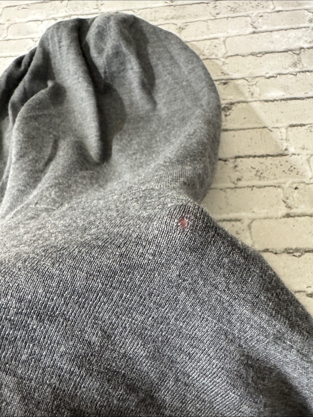 John Varvatos mens L Large gray solid 100% merino wool full zip knit hoodie EUC - Picture 8 of 8